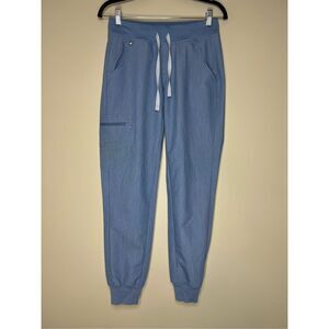 FIGS Zamora Jogger Scrub Pants in Heather Indigo